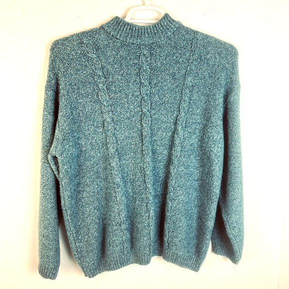 Partners Pullover Sweater Women's Large Heather Blue Outdooors Utility - Picture 7 of 7